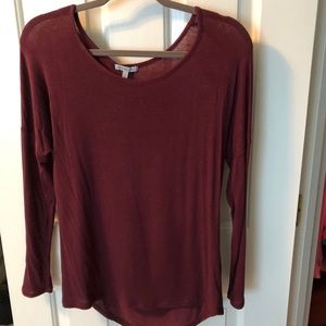 Burgundy Blouse